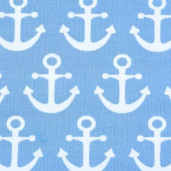 Jersey Anker hellblau